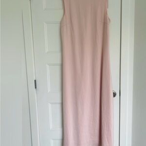 Elegant Pink Sleeveless Dress
